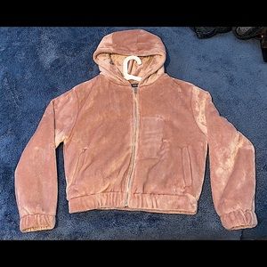 Zip up fuzzy sweater from SHEIN !.